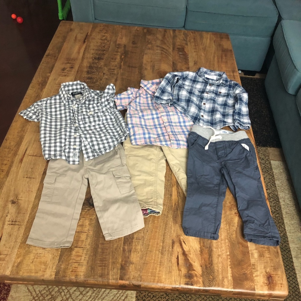 3 set of boy’s shirts and pants